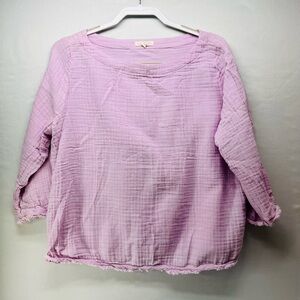 Eileen Fisher Lavender Textured Blouse